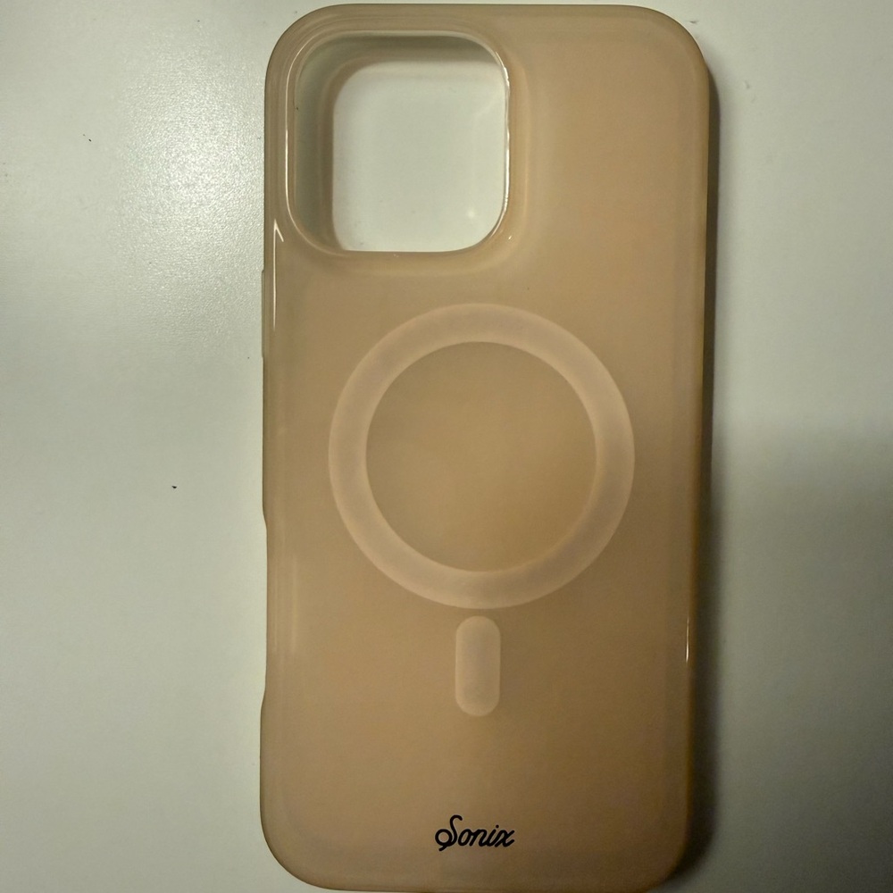 Sonic iPhone 16 Pro max case (pink)
